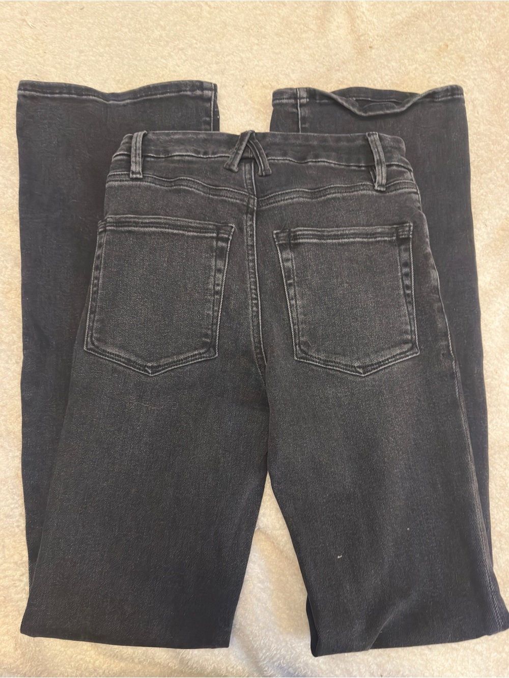 Good American Black High-Rise Wide Leg Jeans size 0/25 - Picture 3 of 3